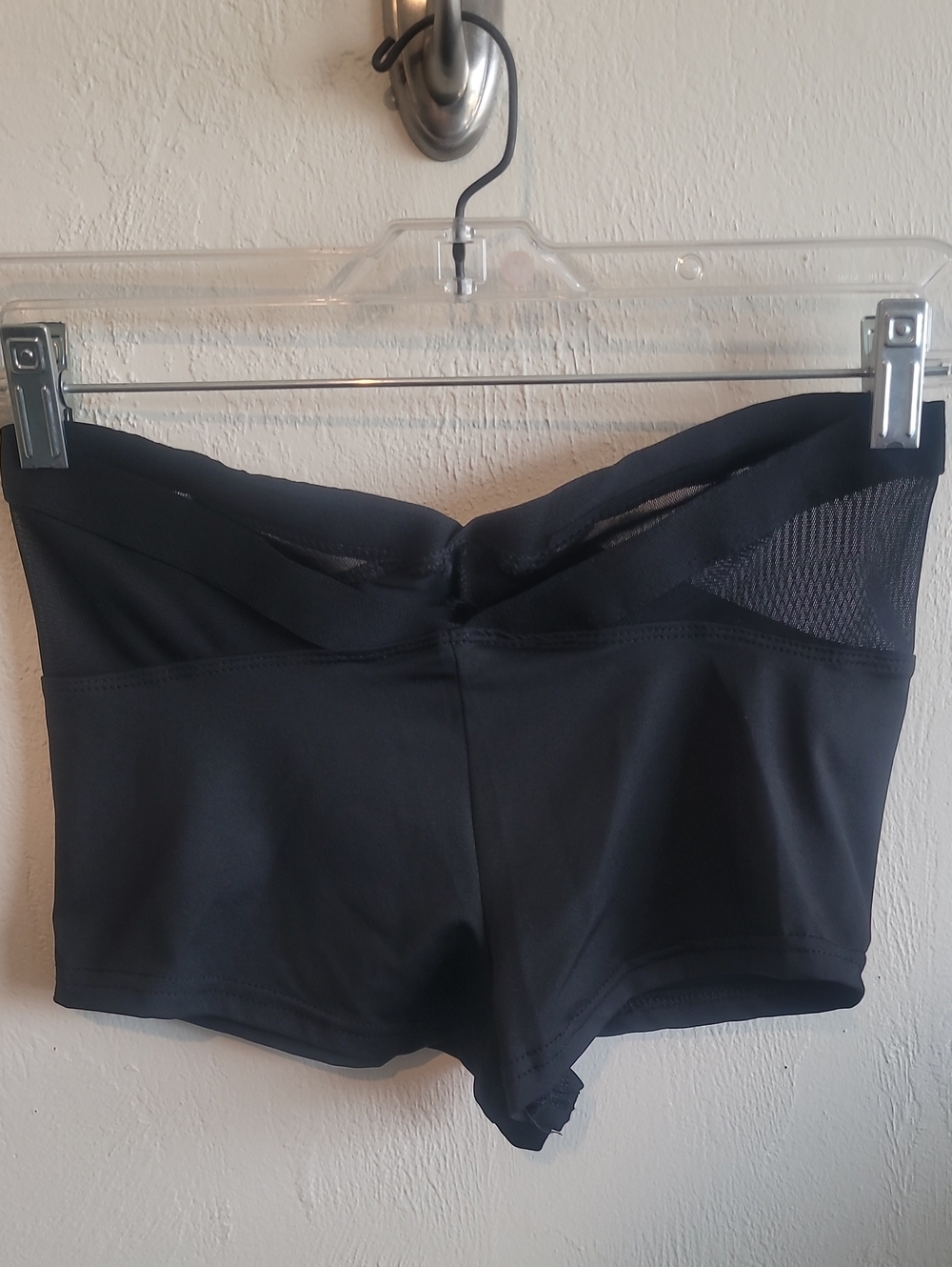 Black Sheer Sides, Scrunchy Butt Boyshorts - Low-Cut